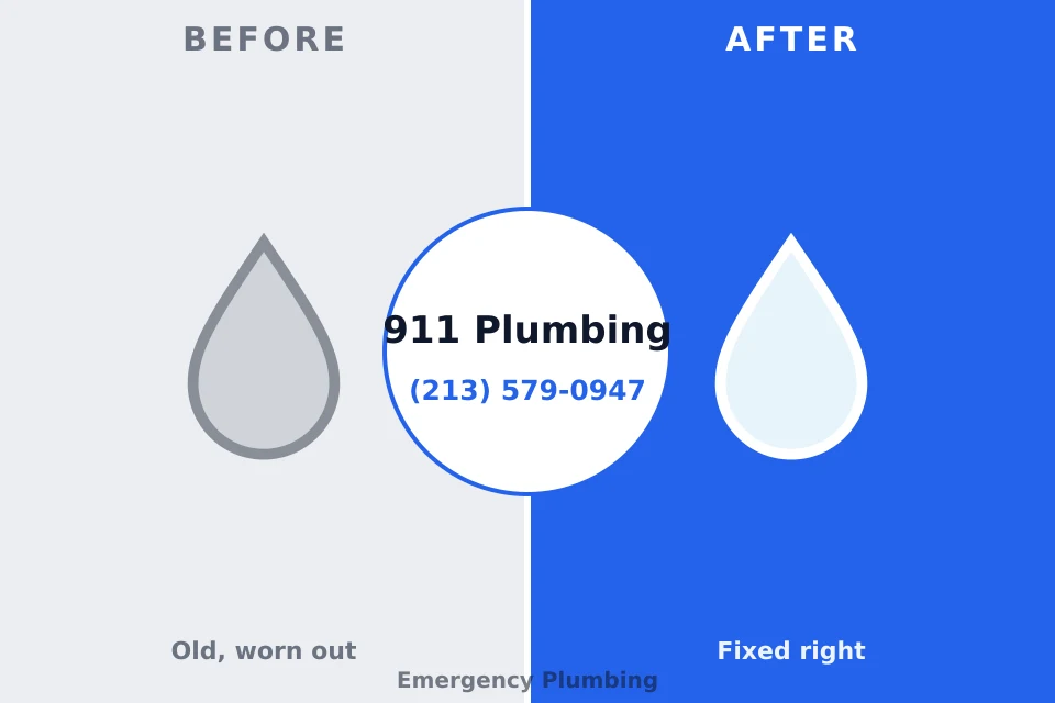 Before and after: plumbing repair New Orleans Station, LA